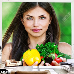 Tranh cô gái xinh đẹp SP7402