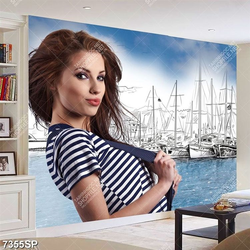 Tranh cô gái xinh đẹp SP7355