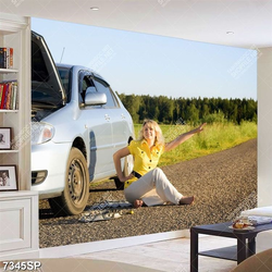 Tranh cô gái mặc áo vàng