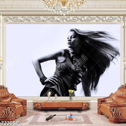 Tranh cô gái xinh đẹp SP7336