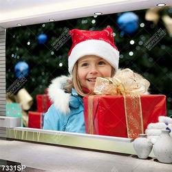 Tranh cô bé cầm hộp quà SP7331