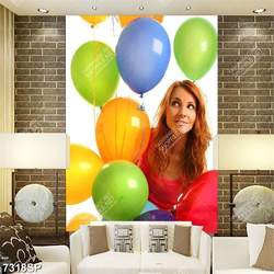 Tranh cô gái cầm bong bóng SP7318