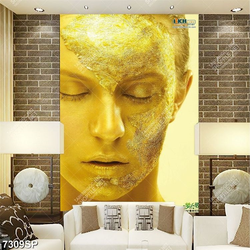 Tranh nghệ thuật gương mặt vàng SP7309