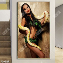 Tranh người mẫu và chăn vàng SP7303