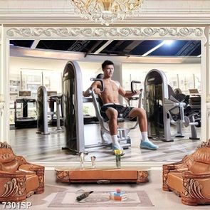 Tranh chàng trai tập thể thao SP7301