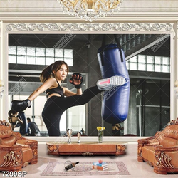 Tranh cô gái tập thể thao SP7299