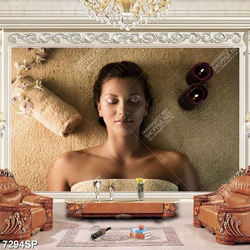 Tranh cô gái nằm thư giãn SP7294