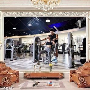 Tranh phong gym tập luyện thể thao SP7291