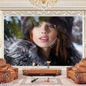 Tranh cô gái xinh đẹp SP7249