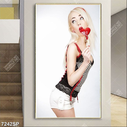 Tranh cô gái trẻ đẹp SP7242