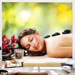 Tranh cô gái nằm mát xa SP7232