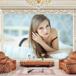 Tranh cô gái xinh đẹp SP7197