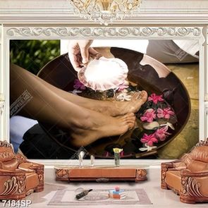 Tranh ngâm chân thư giãn