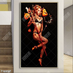 Tranh người mẫu halloween SP7169