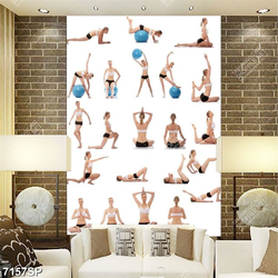 Tranh các tư thế tập yoga SP7157