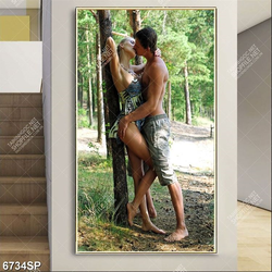 Tranh cặp đôi hôn nhau SP6734