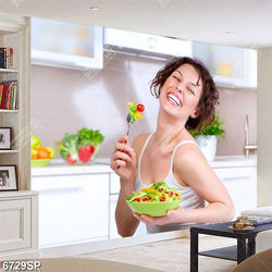 Tranh cô gái cười rạng rỡ SP6729