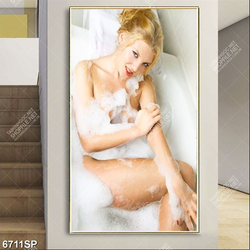 Tranh người đẹp trong bồn tắm SP6711