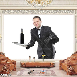 Tranh anh bồi bàn