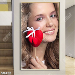 Tranh cô gái xinh đẹp SP6667