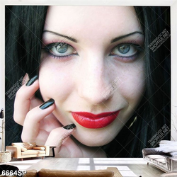 Tranh gương mặt cô gái trẻ SP6664