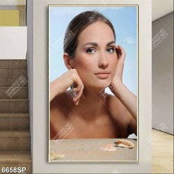 Tranh gương mặt đẹp SP6658