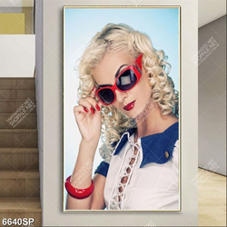 Tranh người đẹp tóc vàng SP6640