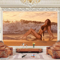 Tranh người mẫu bikini đẹp SP6589