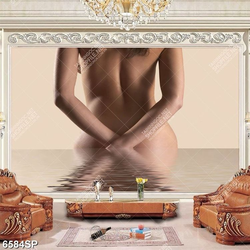 Tranh người mẫu khỏa thân đẹp SP6584