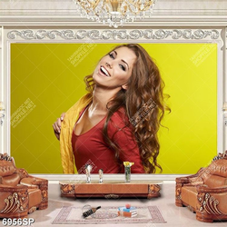 Tranh cô gái trẻ đẹp SP6956