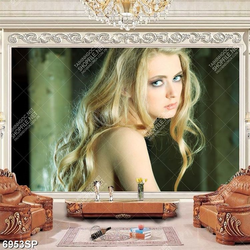 Tranh người đẹp tóc vàng SP6953