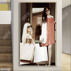 Tranh cô gái xinh đẹp SP6946