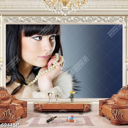 Tranh cô gái xinh đẹp SP6944