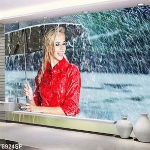 Tranh cô gái che ô SP6924