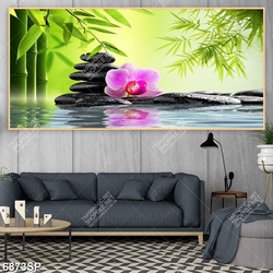 Tranh hoa và đá file gốc