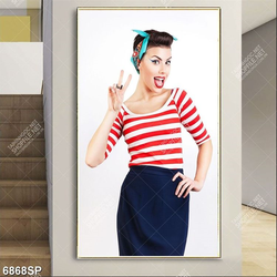 Tranh cô gái trẻ SP6868