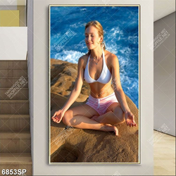 Tranh cô gái xinh đẹp SP6853