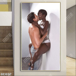 Tranh cặp đôi hôn nhau SP6836