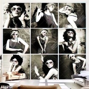 Tranh bộ ghép cô gái trẻ