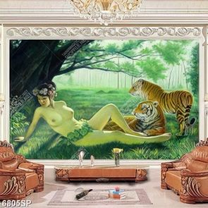 Tranh người đẹp và hổ vằn