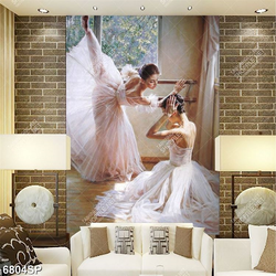 Tranh vẽ hai diễn viên múa SP6804