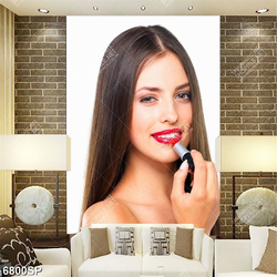 Tranh cô gái tô son đỏ SP6800