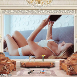 Tranh người mẫu gợi cảm SP6791