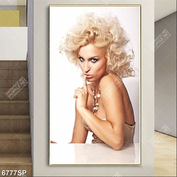 Tranh người đẹp tóc vàng SP6777
