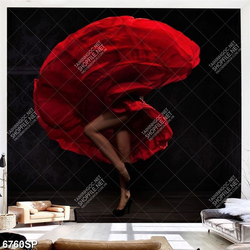 Tranh váy đỏ SP6760