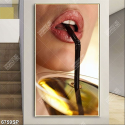 Tranh đôi môi đẹp