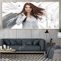 Tranh cô gái trẻ SP6757