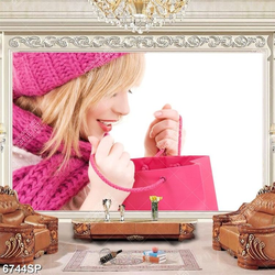 Tranh cô gái xinh đẹp SP6744