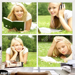 Tranh bộ ghép cô gái xinh đẹp SP6581