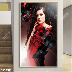 Tranh nghệ thuật người mẫu đẹp SP6508